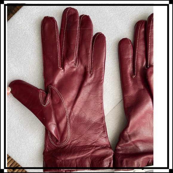 Coach Vintage circa 2000’s all Leather w Cashmere lining sz 7.5 - Picture 4 of 7